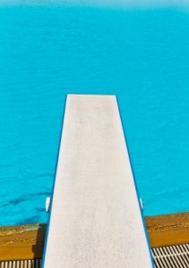 Springboard On Swimming Pool by tungphoto